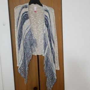 *Donating Soon* Blue & Tan Cardigan